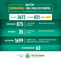 Boletim informativo Coronavírus - 19/02/21