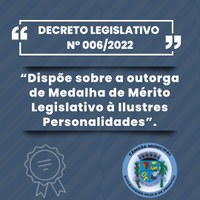 DECRETO LEGISLATIVO Nº 006/2022.