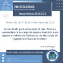 Recebido Projeto de Lei nº 06