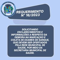 Requerimento nº 16/2023