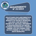 Requerimento nº 21/2023