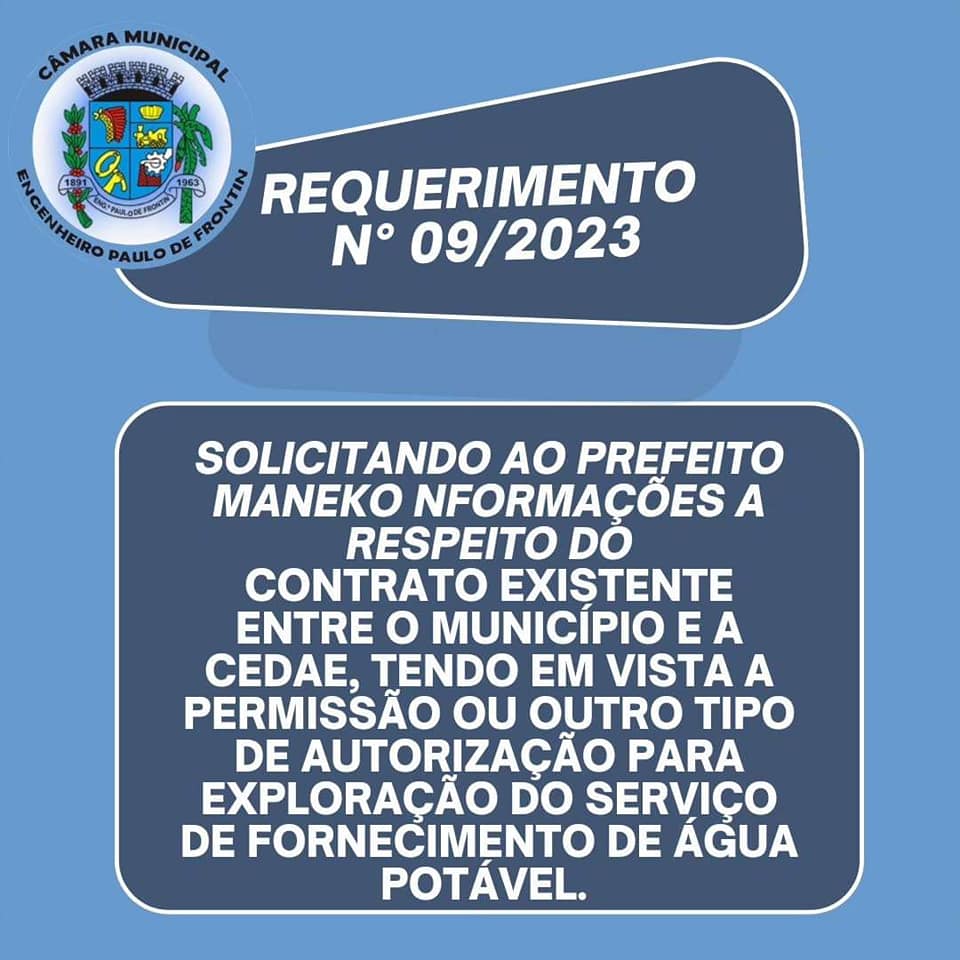 Requerimento nº009/2023